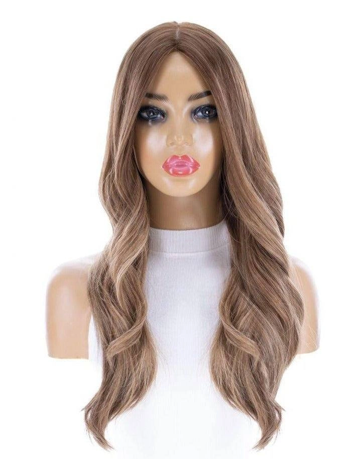 26" Ponytail Silk Top Wig Light Brown Babylight