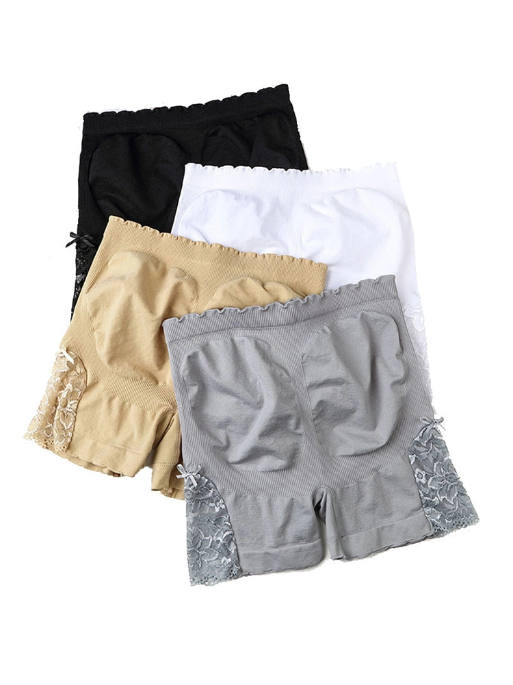 4-pack Women's Midwaist Hip lift Body Safety Boxer Briefs Boyshorts