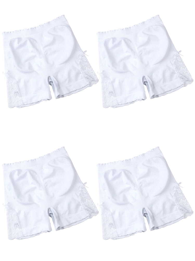4-pack Women's Midwaist Hip lift Body Safety Boxer Briefs Boyshorts