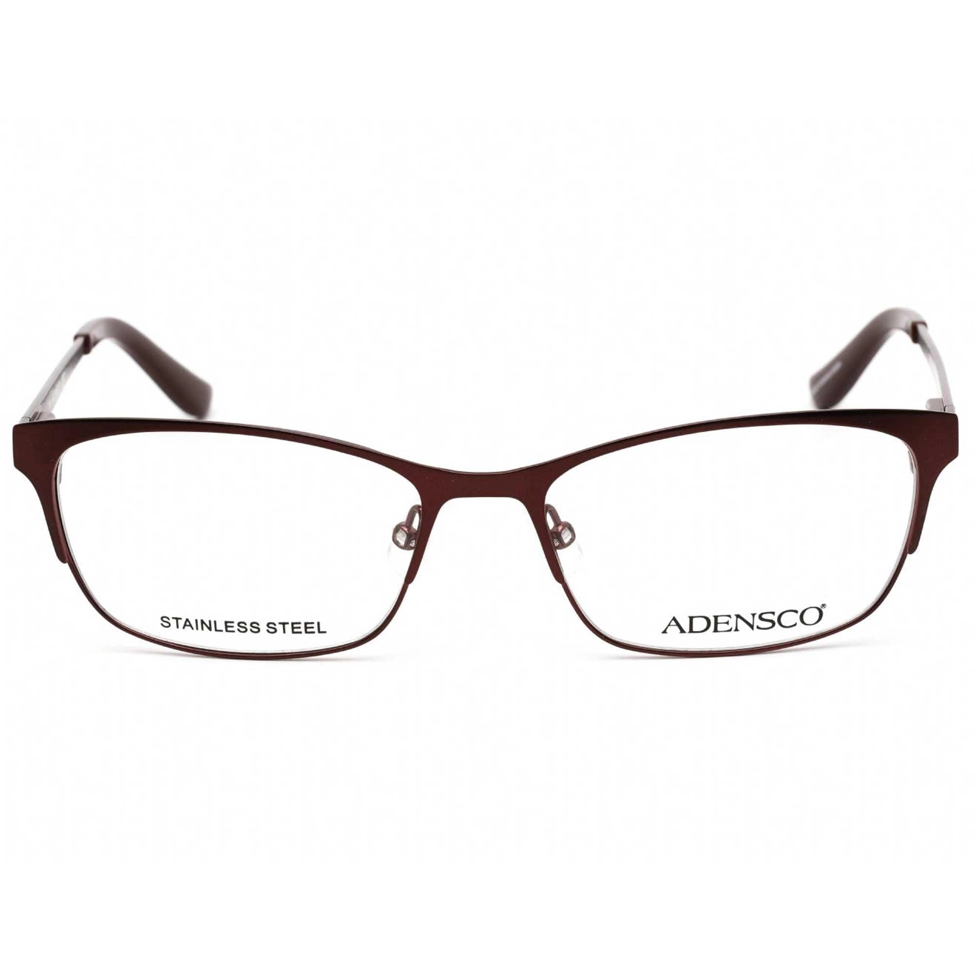 Adensco Unisex Eyeglasses - Burgundy Full Rim Rectangular Frame | Ad 211 0YAN 00