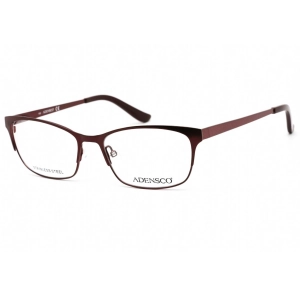 Adensco Unisex Eyeglasses - Burgundy Full Rim Rectangular Frame | Ad 211 0YAN 00