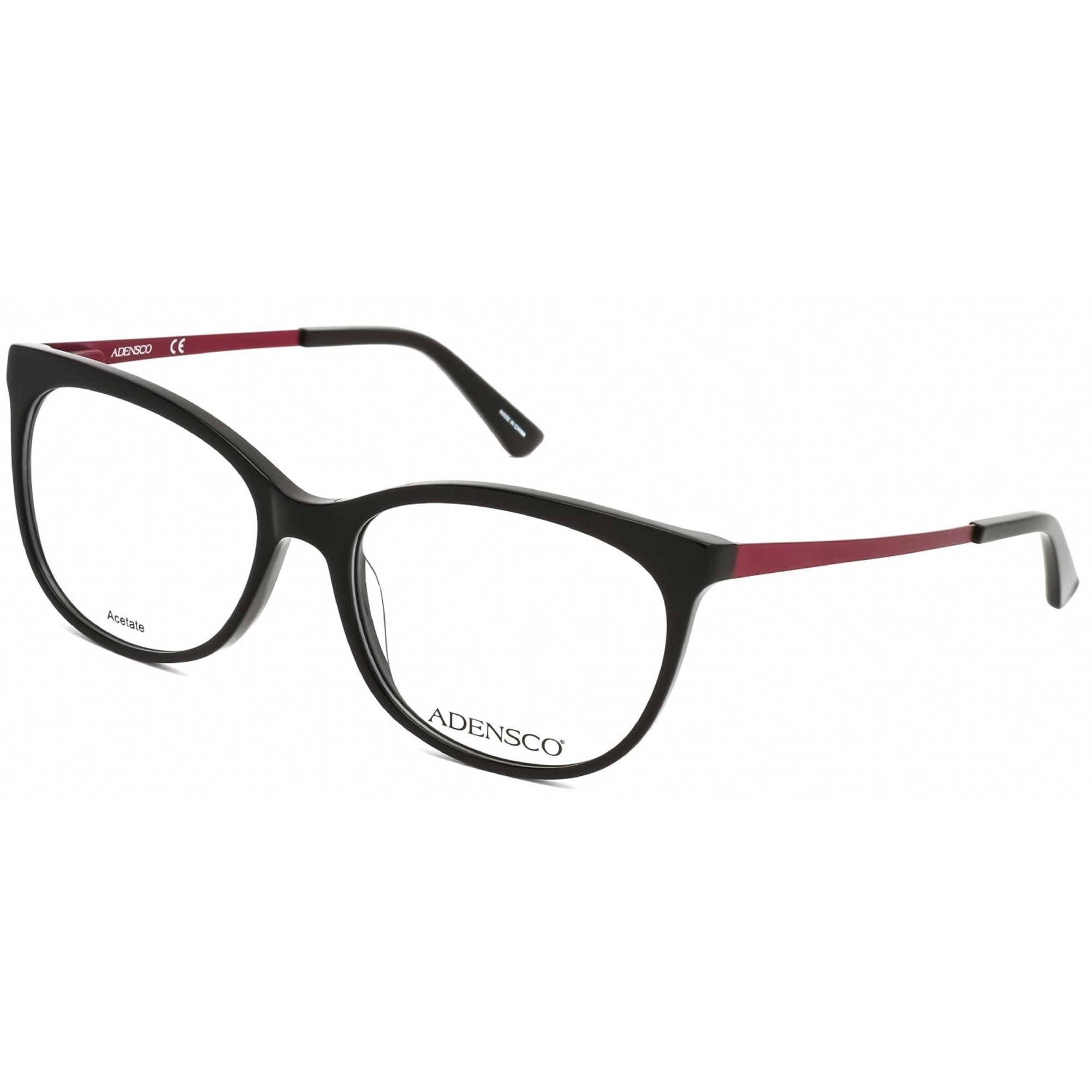 Adensco Women's Eyeglasses - Black Acetate/Metal Full Rim Frame | AD 223 0807 00