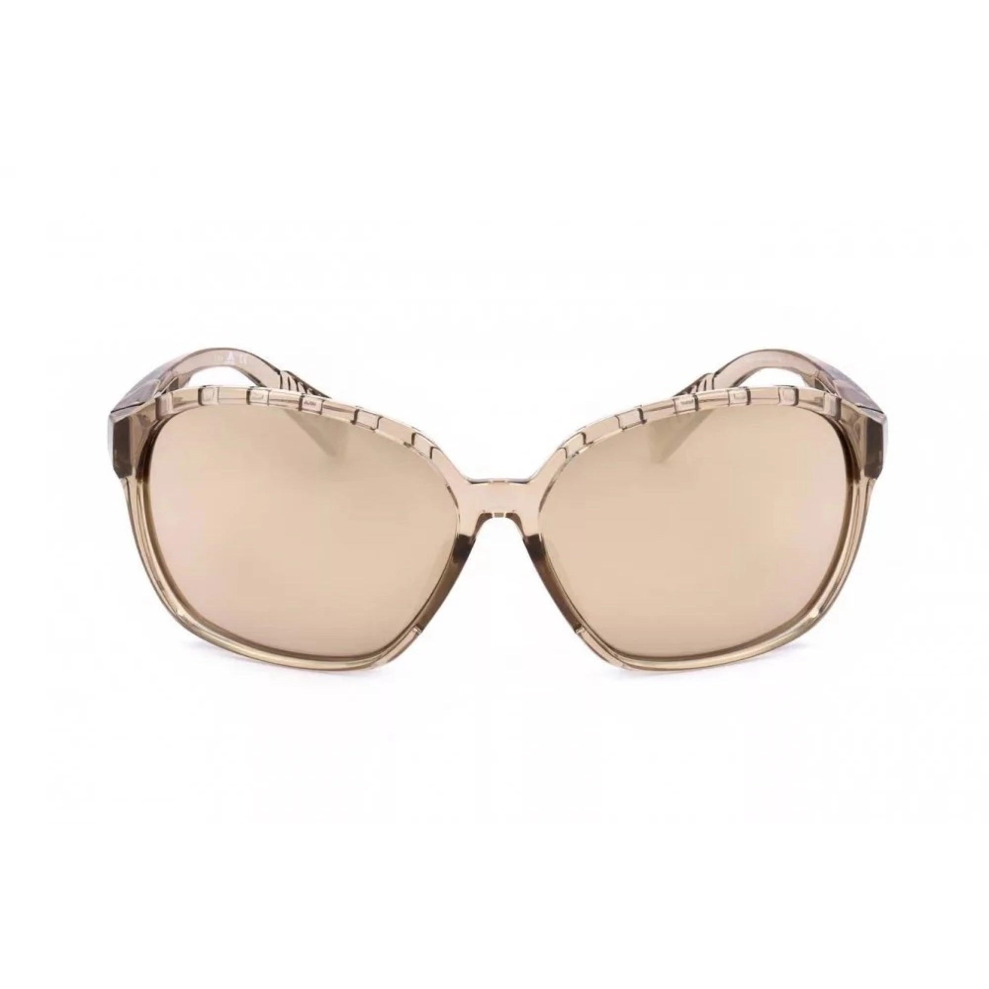 Adidas Women's Sunglasses - Shiny Light Brown Full Rim Frame | ADIDAS SP0013 45G