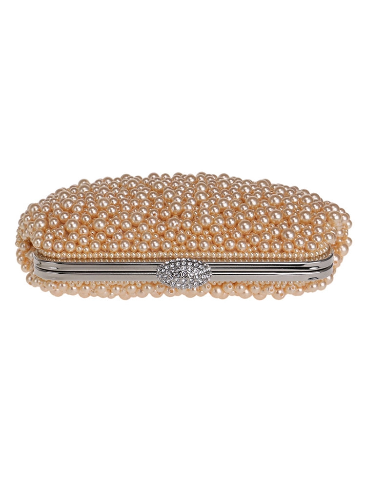 All Over Pearl Pouch Clutch Wedding Evening Bag