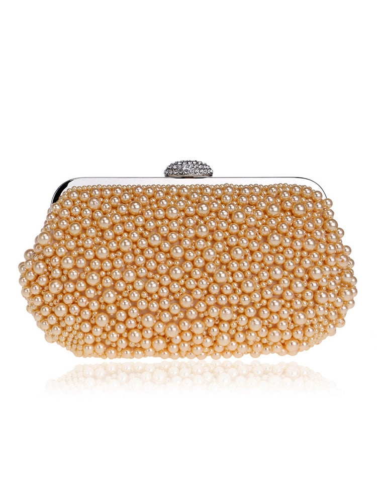 All Over Pearl Pouch Clutch Wedding Evening Bag