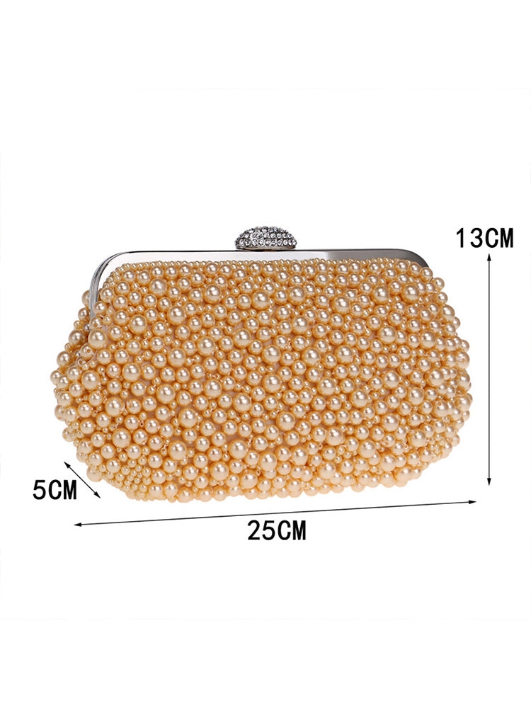All Over Pearl Pouch Clutch Wedding Evening Bag