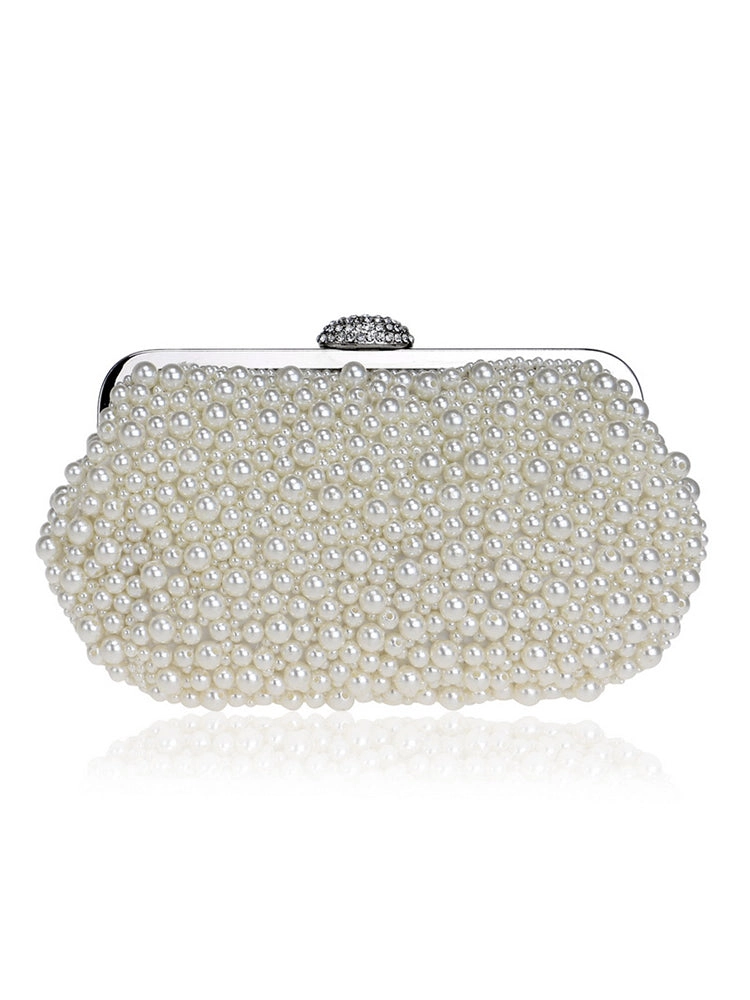 All Over Pearl Pouch Clutch Wedding Evening Bag