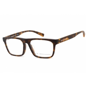 Armani Exchange Men's Eyeglasses - Clear Lens Matte Havana Square Frame | AX3079F 8029