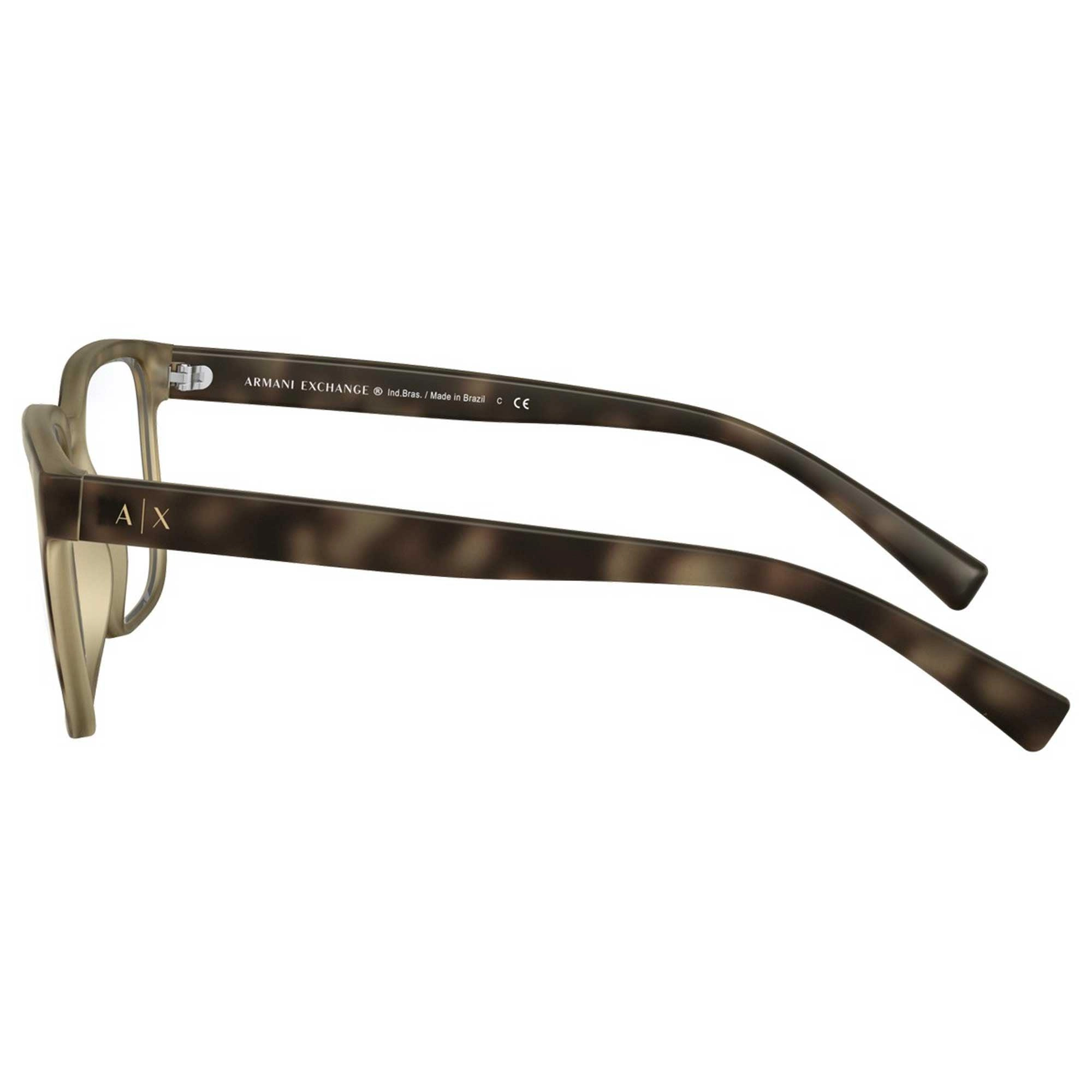 Armani Exchange Men's Eyeglasses - Demo Lens Square Plastic Frame | 0AX3071F 8029