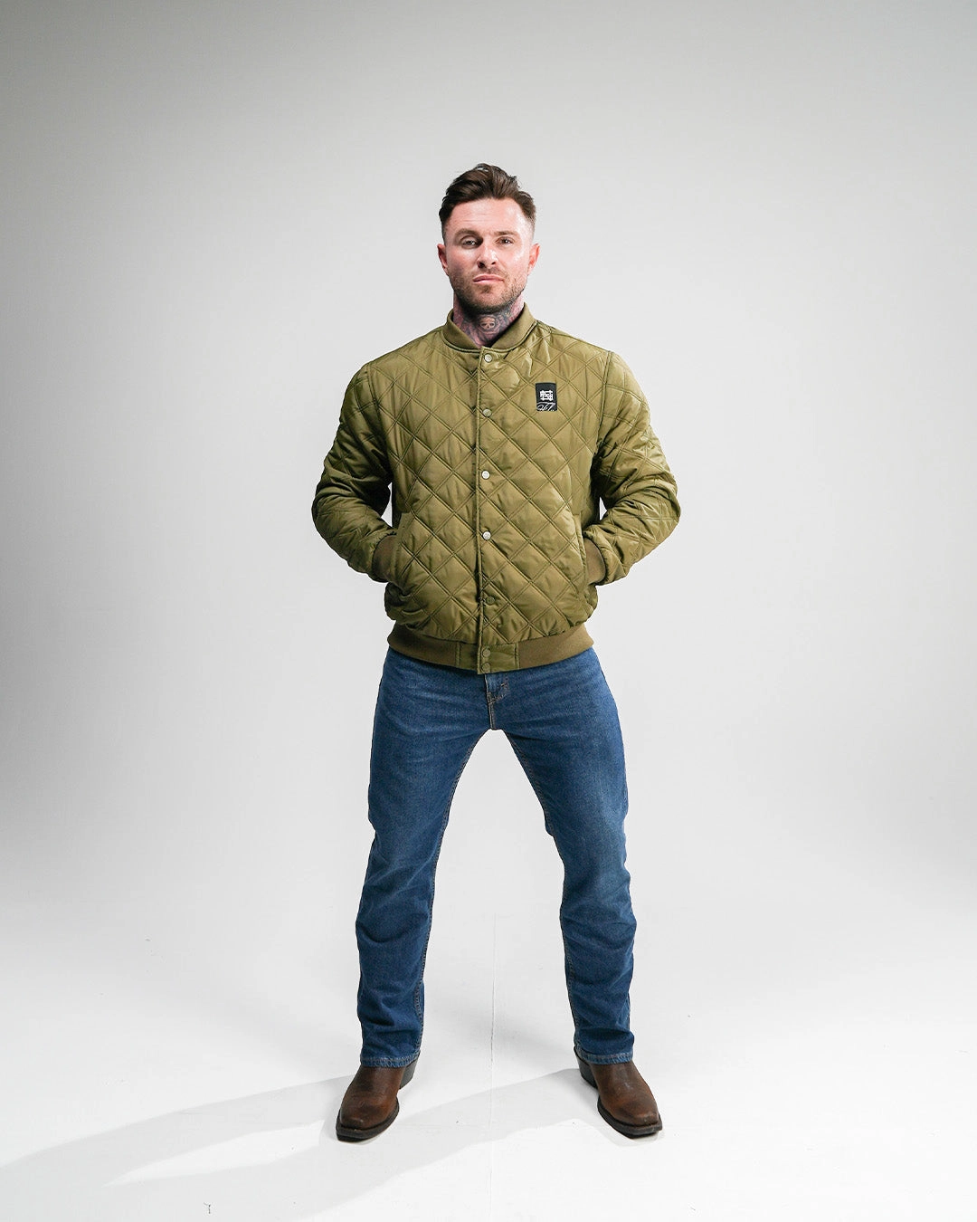 BOMBER JACKET - OLIVE