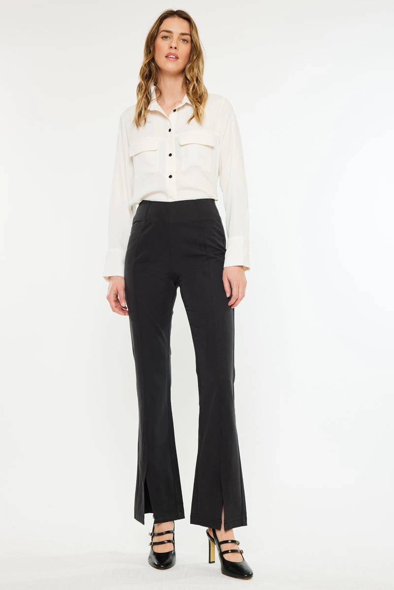 Brenda Ultra High Rise Flare Satin Pants