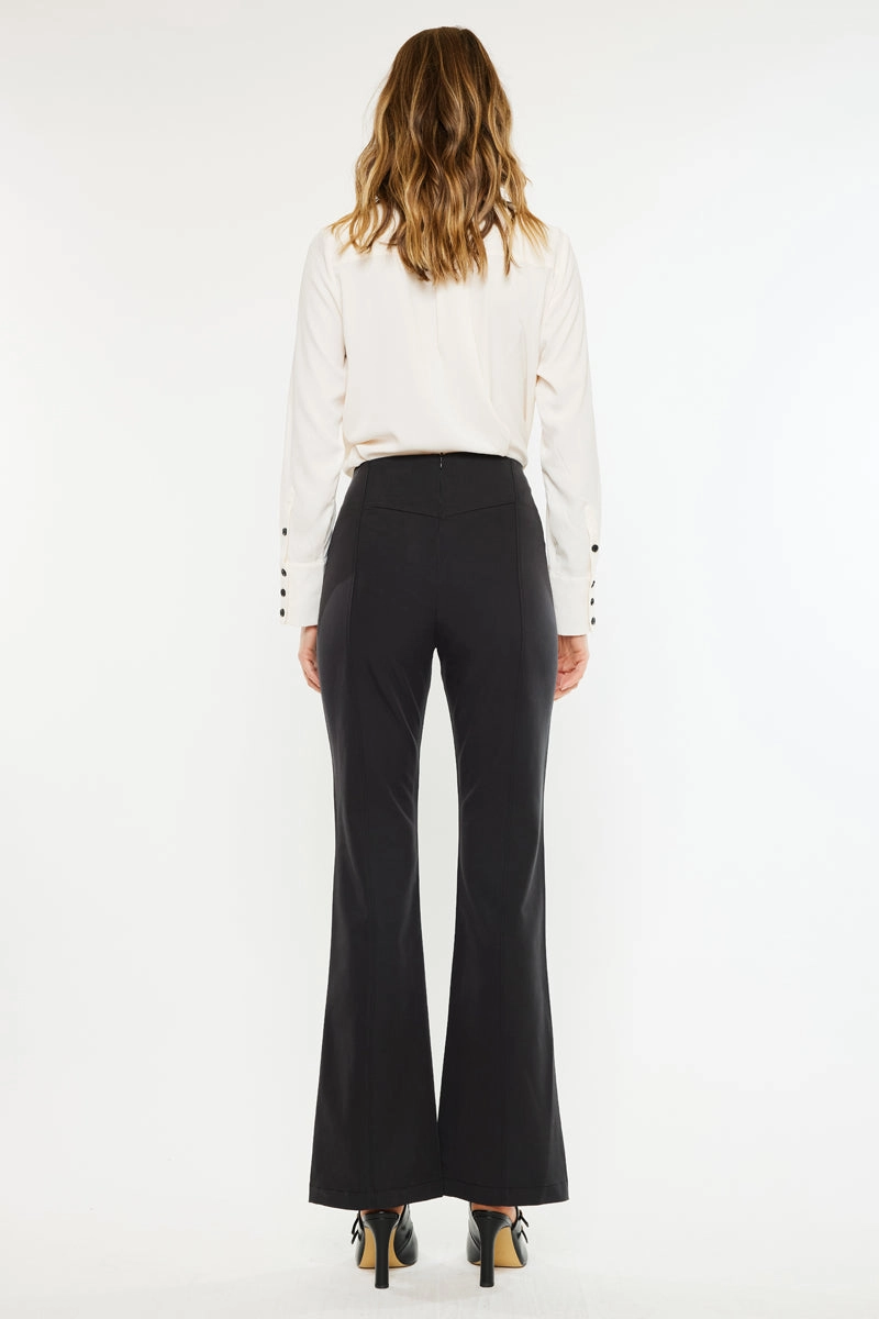 Brenda Ultra High Rise Flare Satin Pants