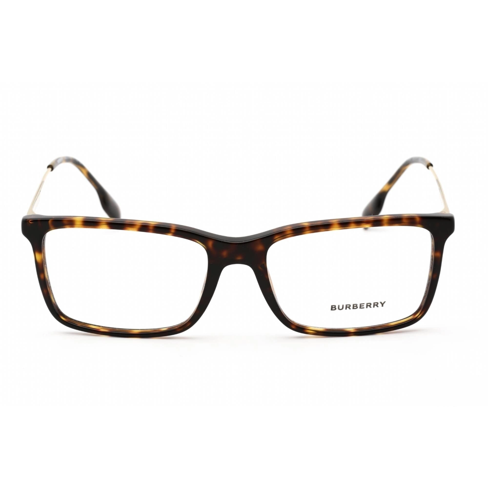 Burberry Men's Eyeglasses - Dark Havana/Light Gold Plastic Rectangular | 0BE2339 3002