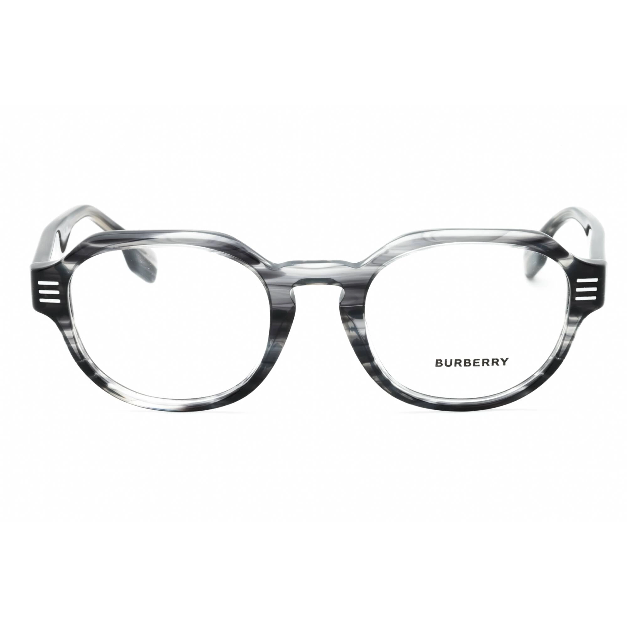 Burberry Men's Eyeglasses - Grey Plastic Full Rim Round Shape Frame | 0BE2386 4097