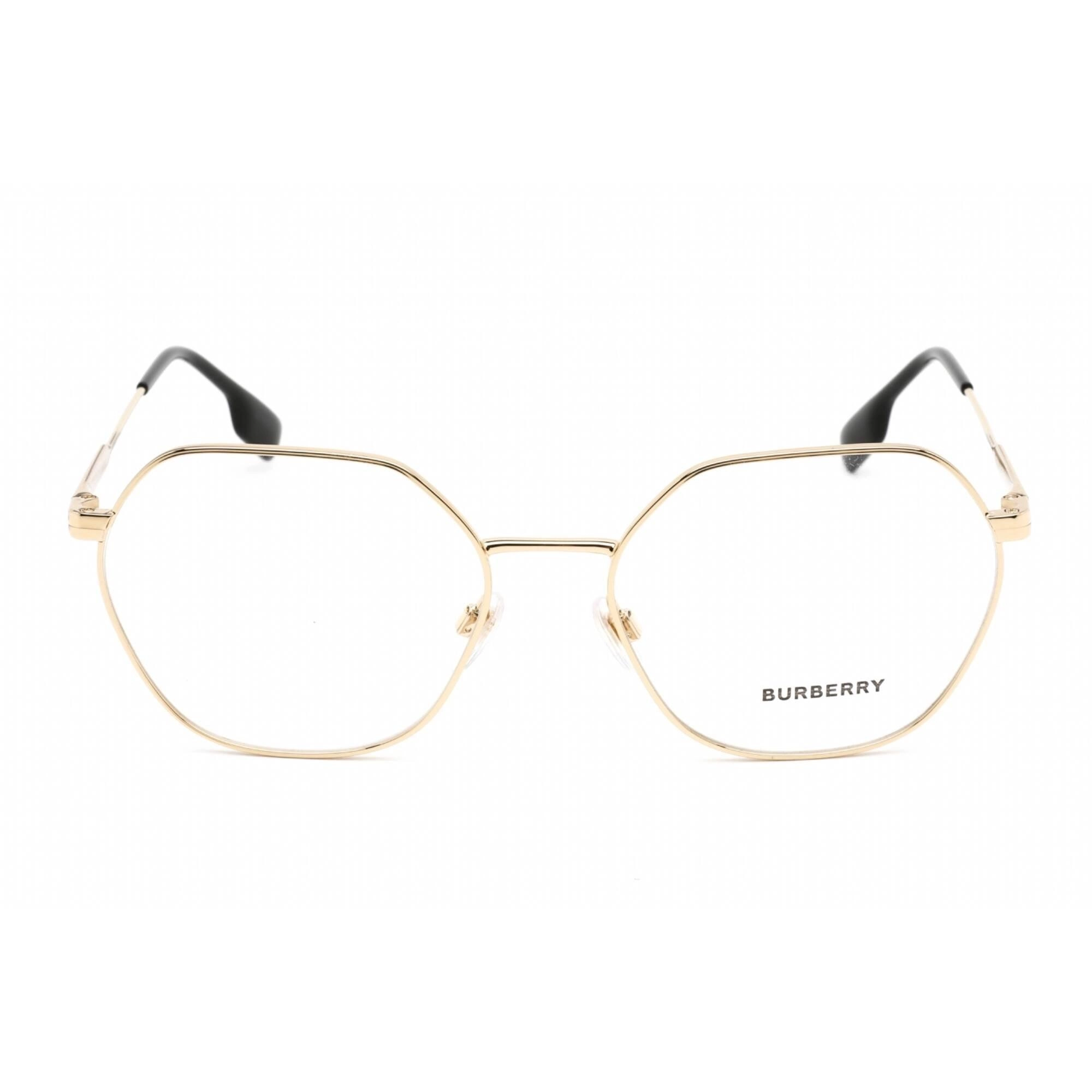 Burberry Unisex Eyeglasses - Clear Lens Light Gold Metal Round Frame | 0BE1350 1109