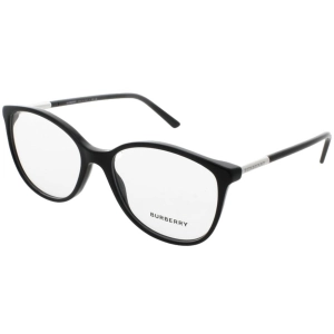 Burberry Women's Eyeglasses - Full Rim Black Plastic Round Shape Frame | 0BE2128 3001