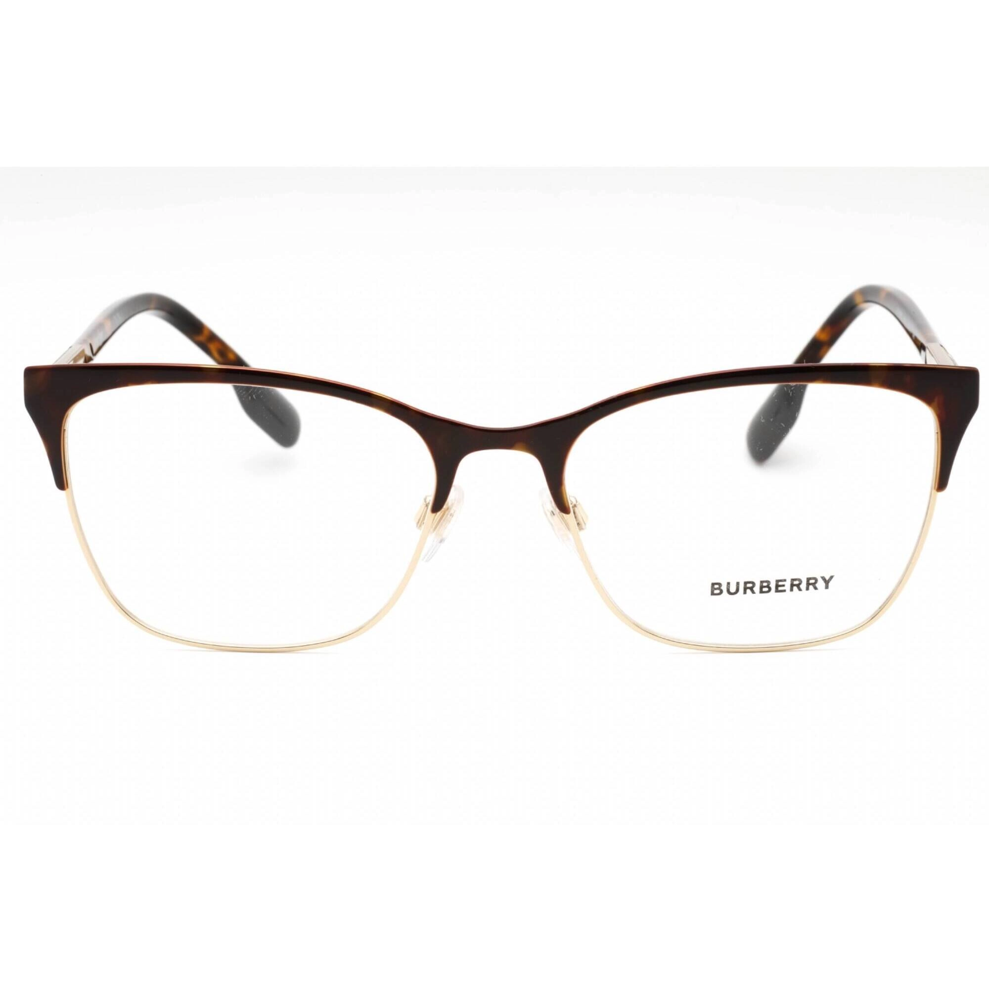 Burberry Women's Eyeglasses - Light Gold/Havana Metal Cat Eye Frame | 0BE1362 1312