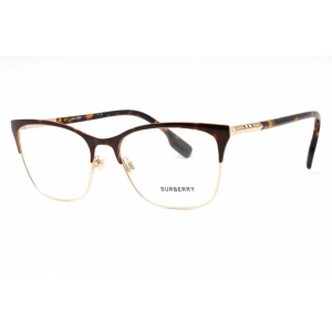 Burberry Women's Eyeglasses - Light Gold/Havana Metal Cat Eye Frame | 0BE1362 1312