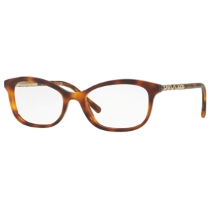 Burberry Women's Eyeglasses - Light Havana Plastic Cat Eye | BURBERRY 0BE2231 3316