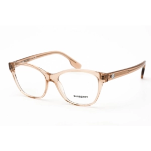 Burberry Women's Eyeglasses - Transparent Peach Pink Plastic Cat Eye | BE2346 3358