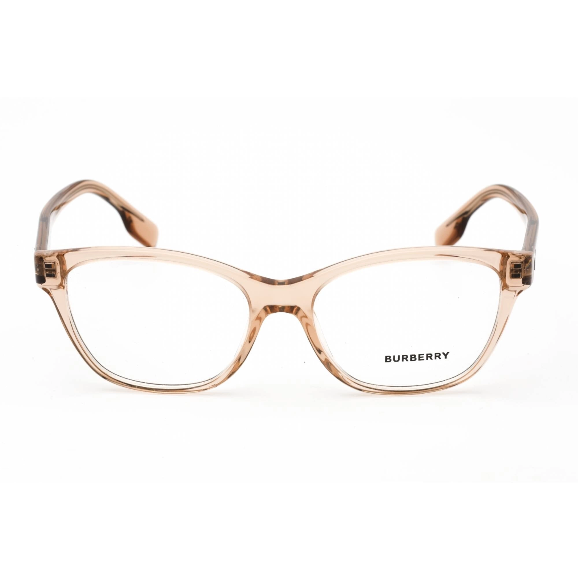 Burberry Women's Eyeglasses - Transparent Peach Pink Plastic Cat Eye | BE2346 3358