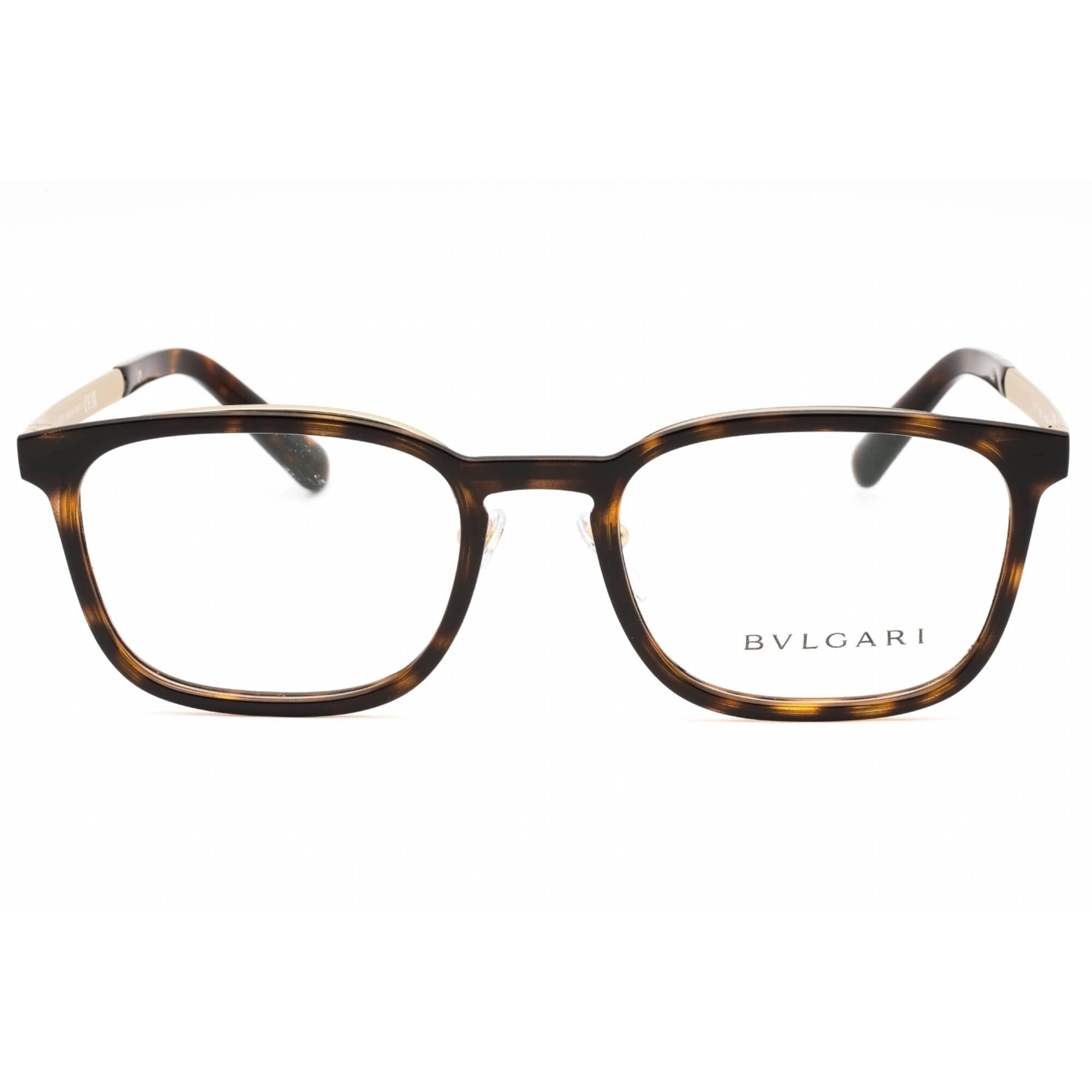 Bvlgari Men's Eyeglasses - Havana Metal & Plastic Rectangular Frame | 0BV1117 2022