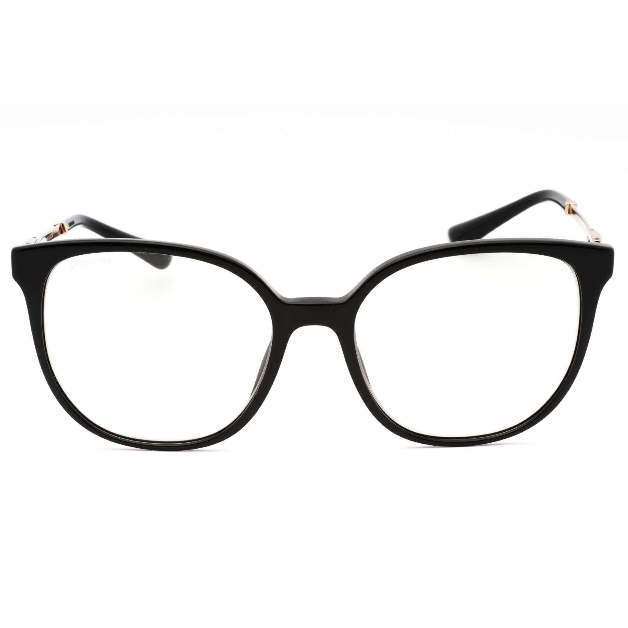 Bvlgari Women's Eyeglasses - Black Plastic Full Rim Cat Eye Shape Frame | 0BV4212 5518