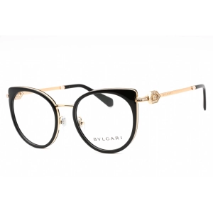 Bvlgari Women's Eyeglasses - Pink Gold Black Full Rim Cat Eye Frame | 0BV2228B 2014