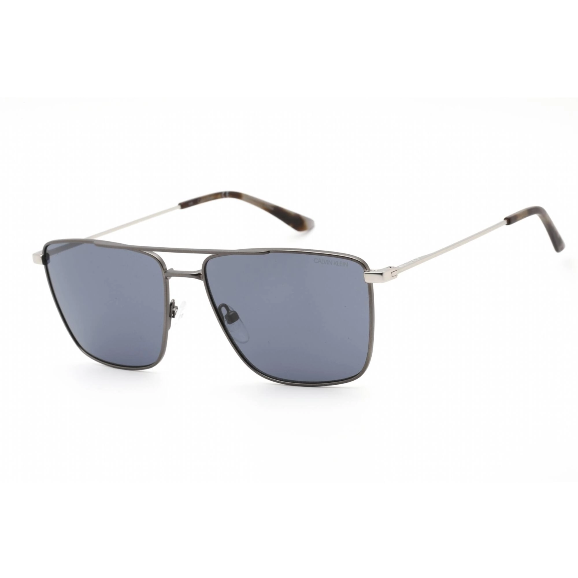 Calvin Klein Men's Sunglasses - Full Rim Gunmetal Metal Aviator Frame | CK21116S 008