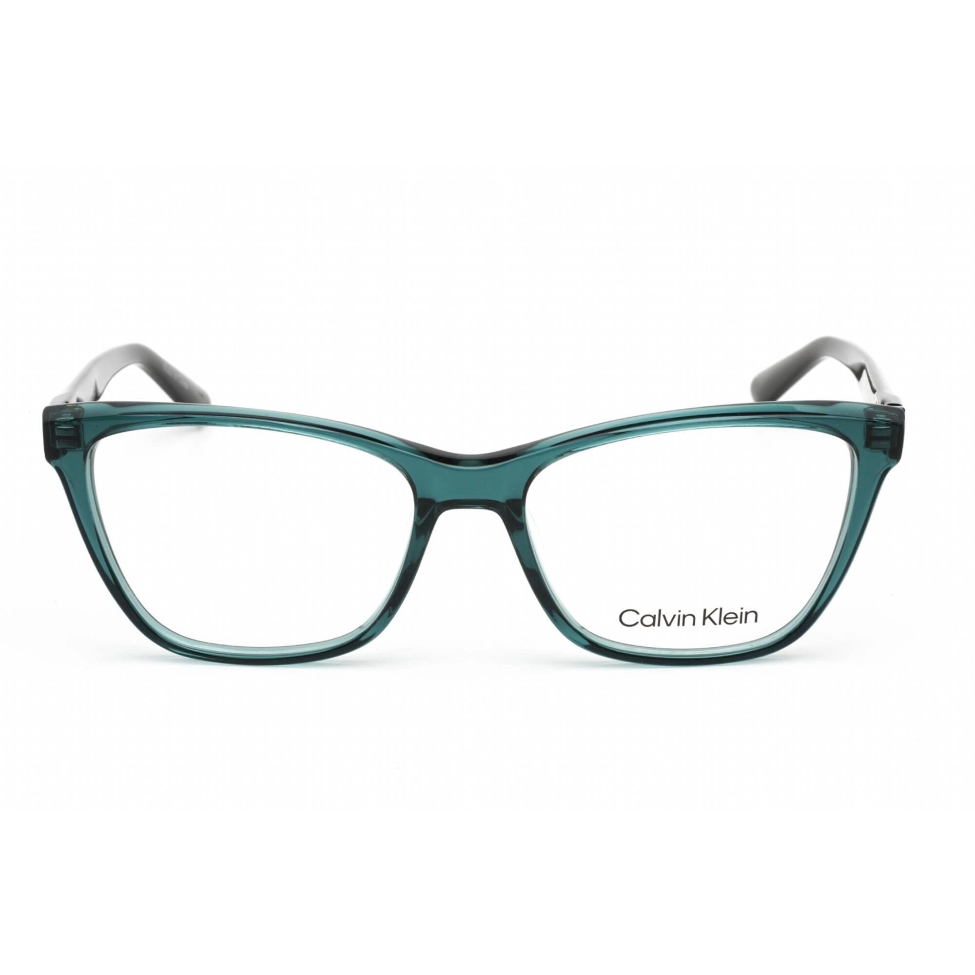Calvin Klein Unisex Eyeglasses - Crystal Bistro Green Plastic Cat Eye | CK20532 300
