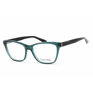 Calvin Klein Unisex Eyeglasses - Crystal Bistro Green Plastic Cat Eye | CK20532 300