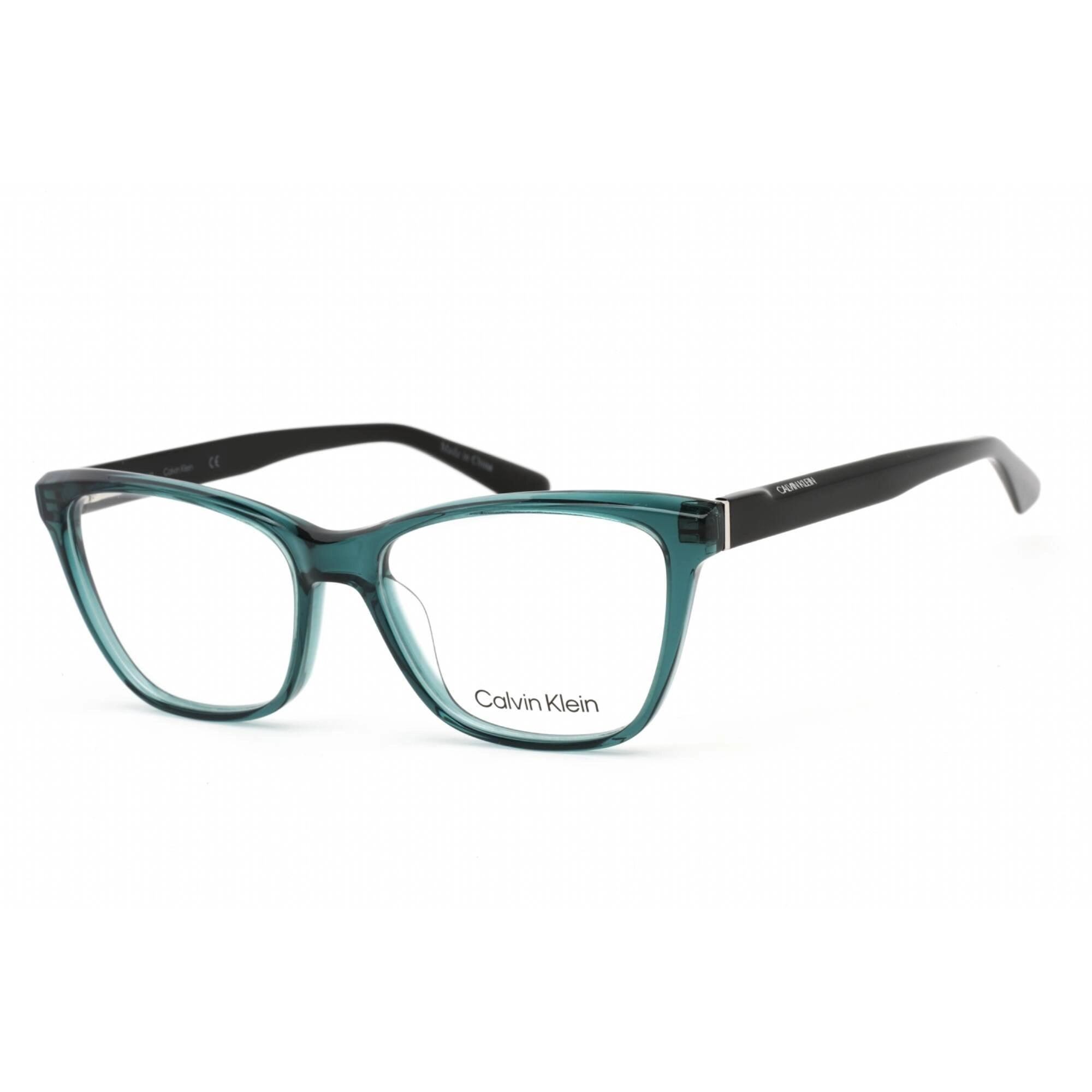 Calvin Klein Unisex Eyeglasses - Crystal Bistro Green Plastic Cat Eye | CK20532 300