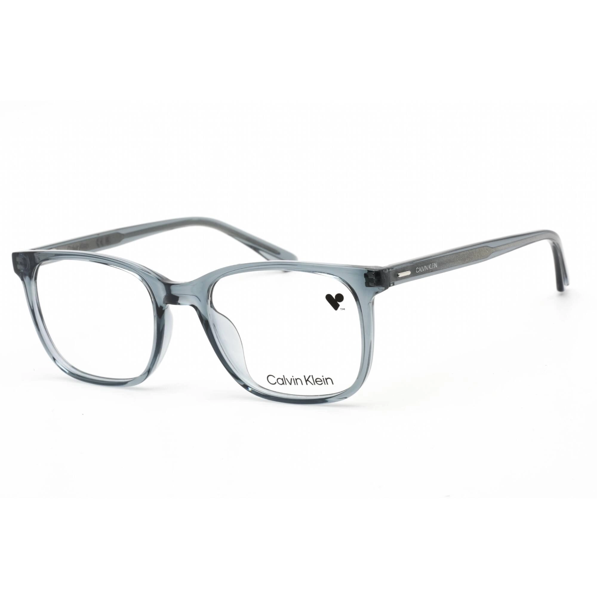 Calvin Klein Unisex Eyeglasses - Crystal Teal Plastic Square Shape Frame | CK21500 429