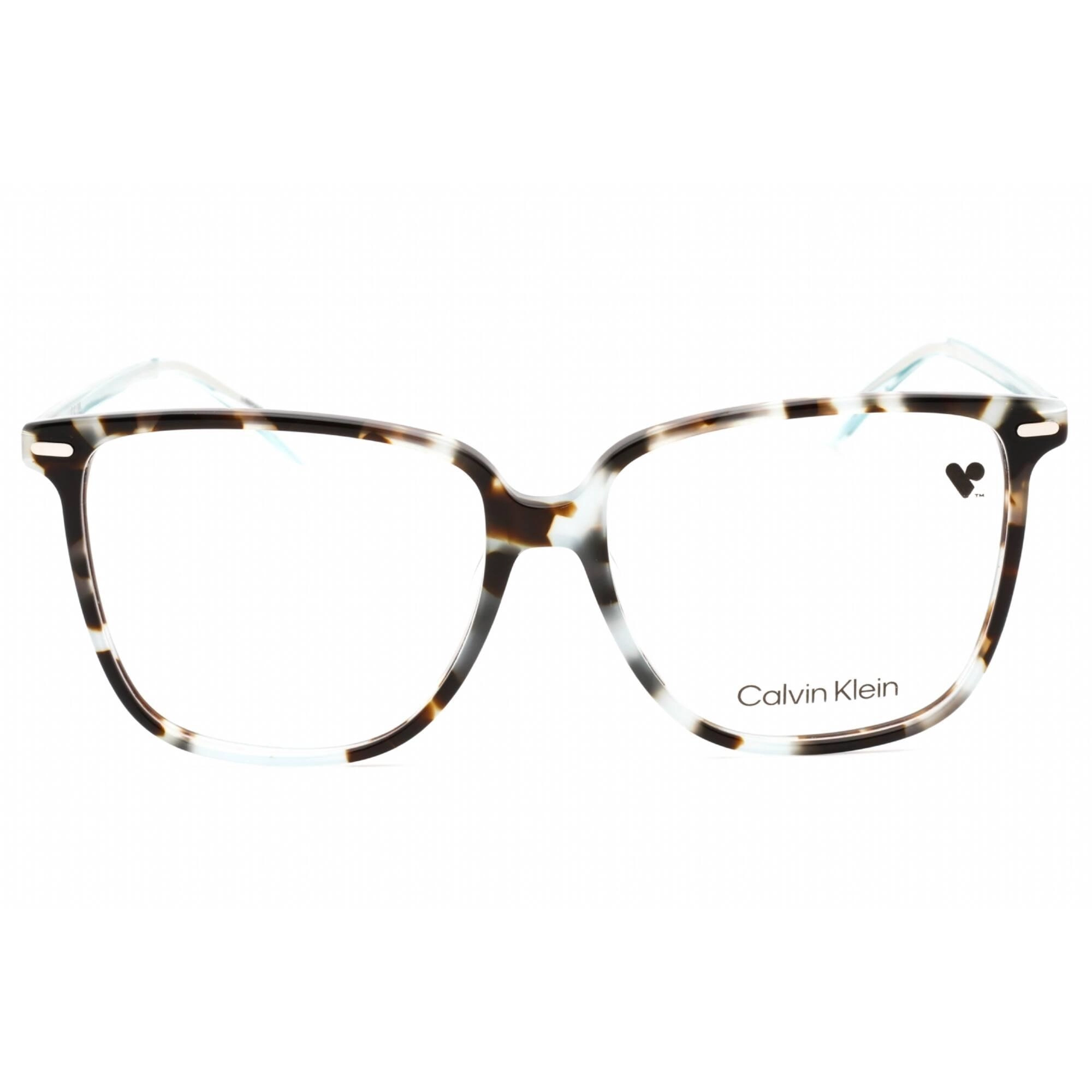 Calvin Klein Women's Eyeglasses - Aqua Tortoise Plastic Full Rim Frame | CK22543 444