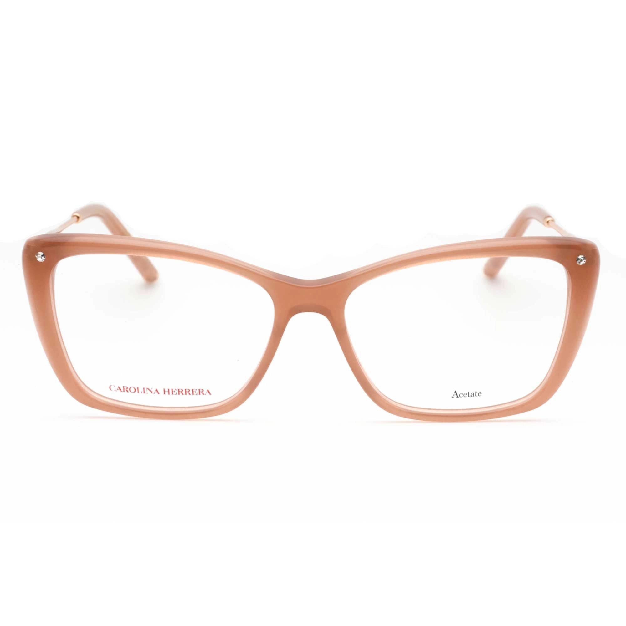 Carolina Herrera Women's Eyeglasses - Nude Glitter Full Rim Frame | HER 0155 0KON 00