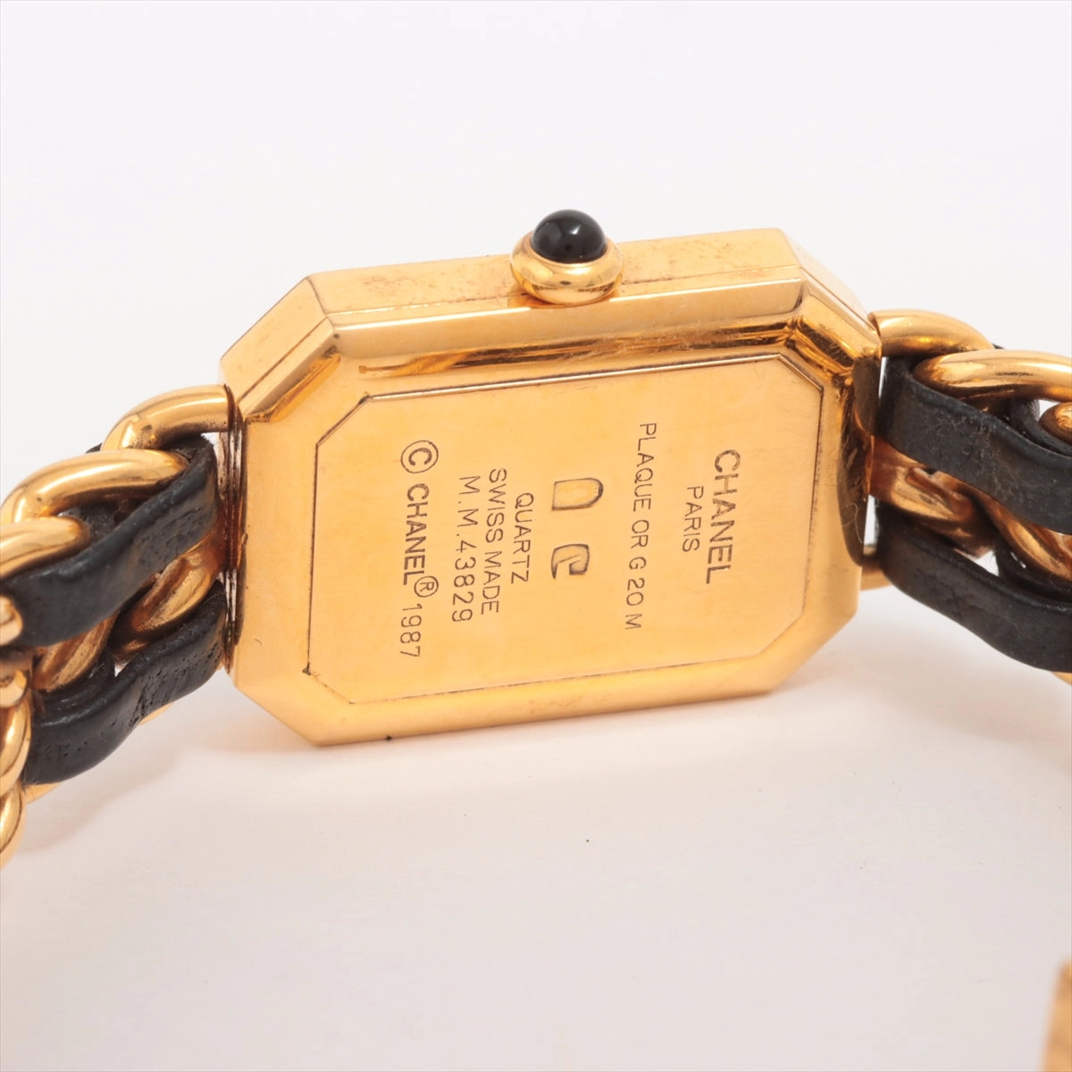 Chanel Premier M Black Gold Watch