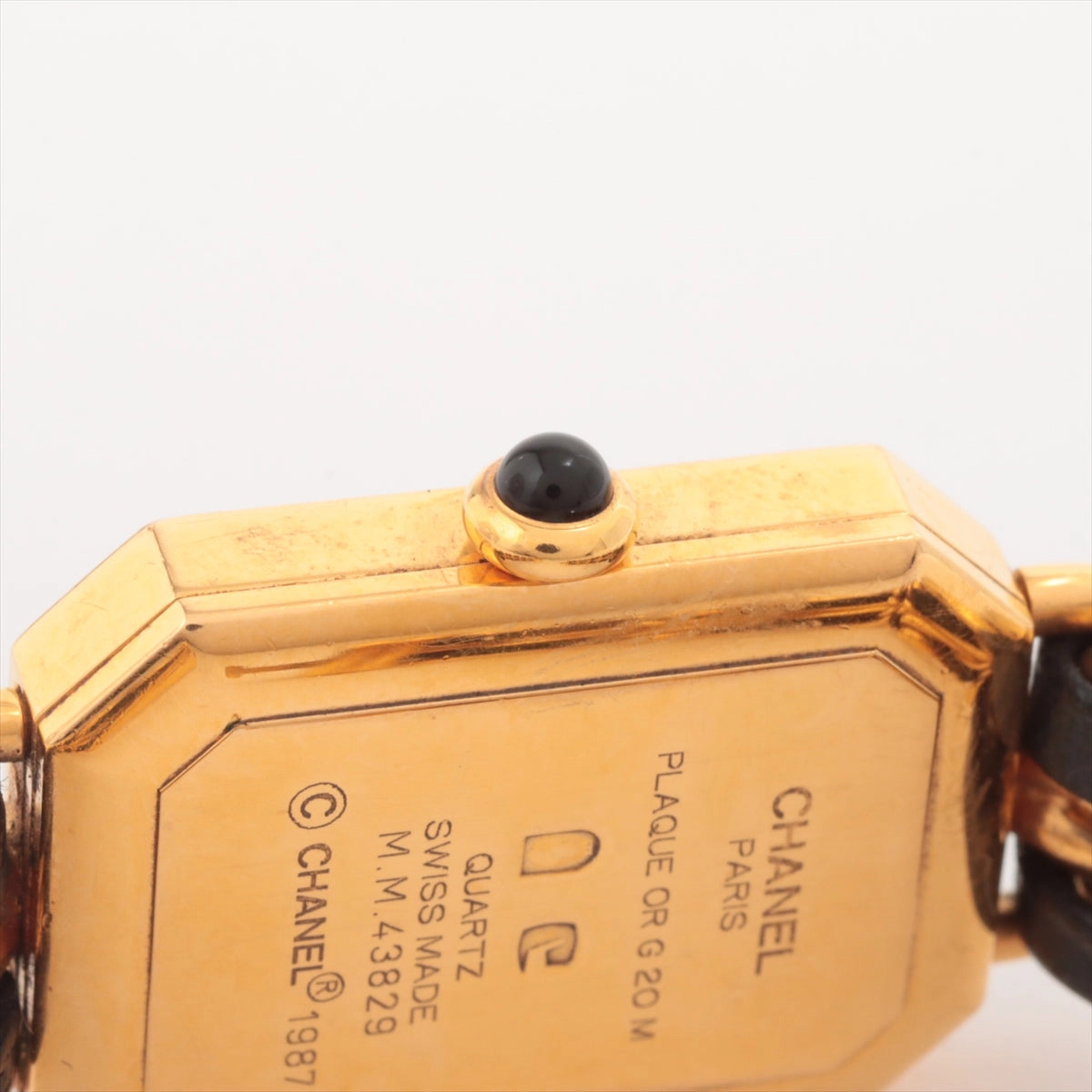 Chanel Premier M Black Gold Watch