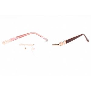 Charriol Men's Eyeglasses - Rimless Shiny Pink Gold/Silver Metal Frame | PC71057 C03