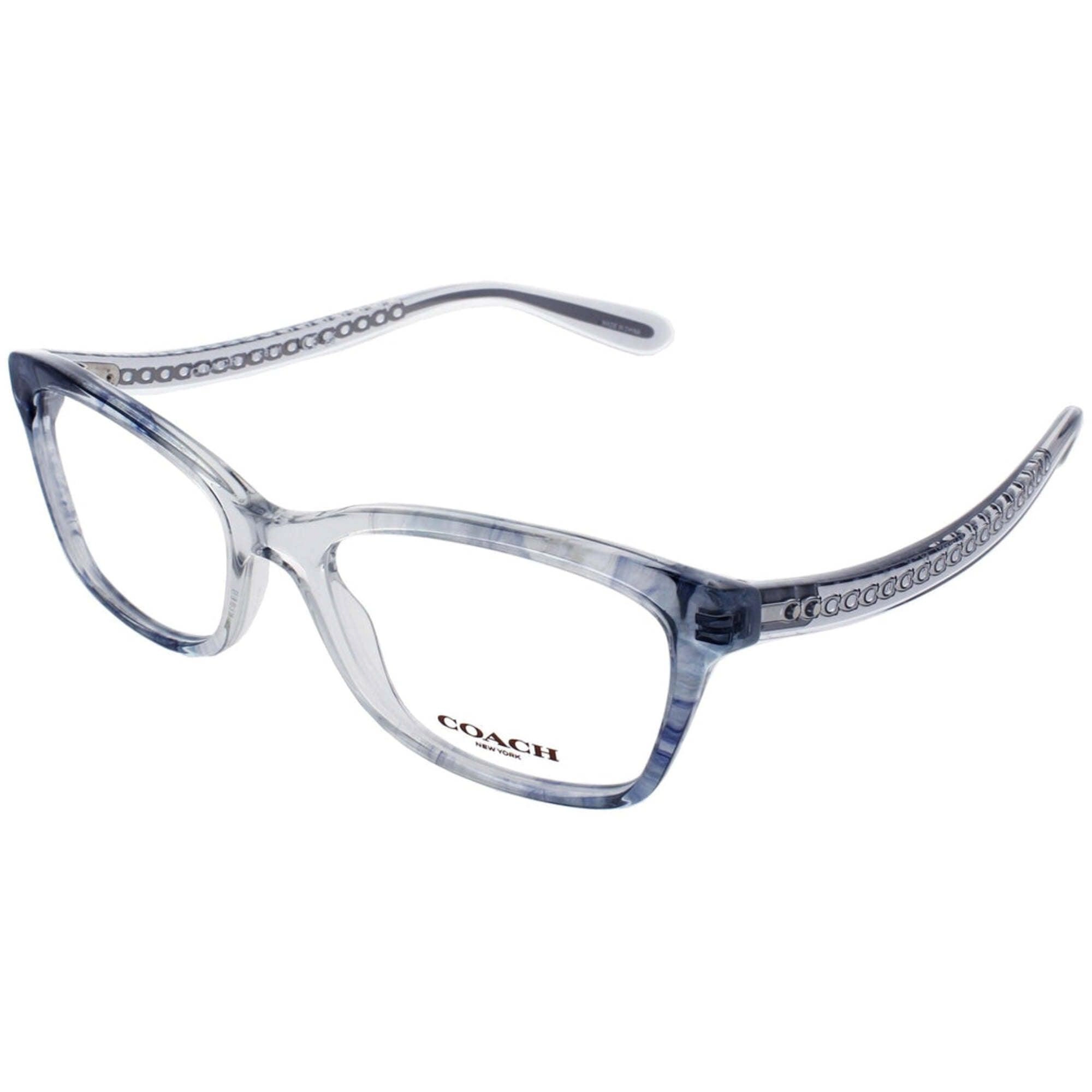 Coach Women's Eyeglasses - Transparent Blue Ombre Rectangular Frame | 0HC6181 5655