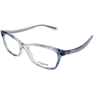 Coach Women's Eyeglasses - Transparent Blue Ombre Rectangular Frame | 0HC6181 5655