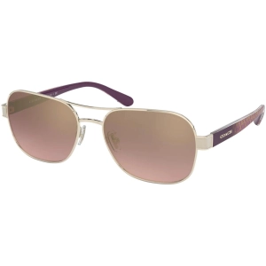 Coach Women's Sunglasses - Full Rim Light Gold/Purple Metal Frame | 0HC7116 90056F57