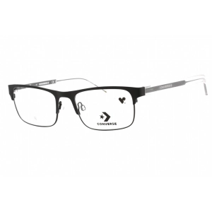 Converse Men's Eyeglasses - Matte Black Metal Full Rim Rectangular Frame | CV3022 001