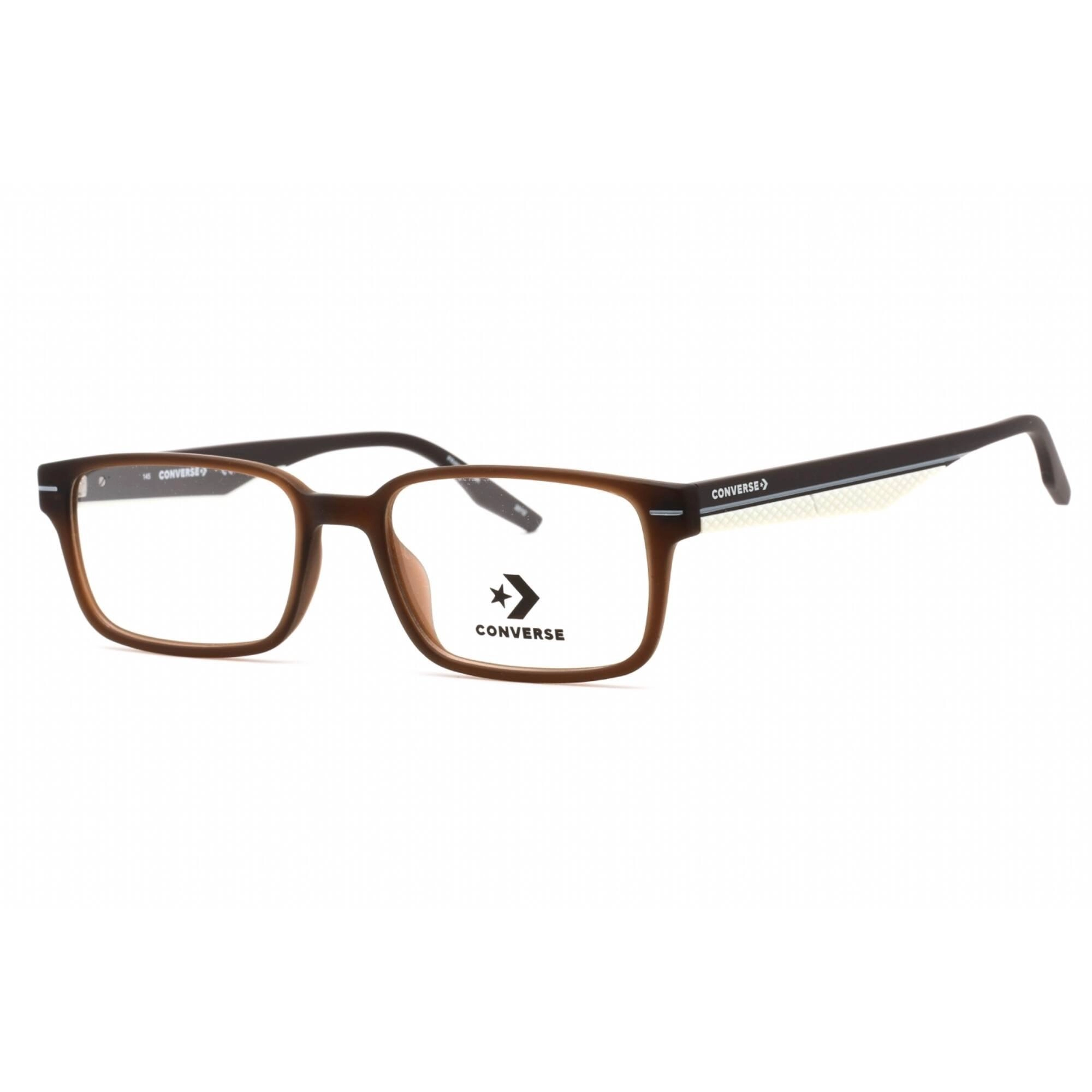 Converse Men's Eyeglasses - Matte Crystal Dark Plastic Rectangular Frame | CV5009 201