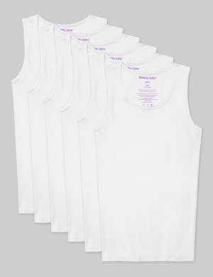 Cool Cotton Tank Stay-Tucked Undershirt (6-Pack)
