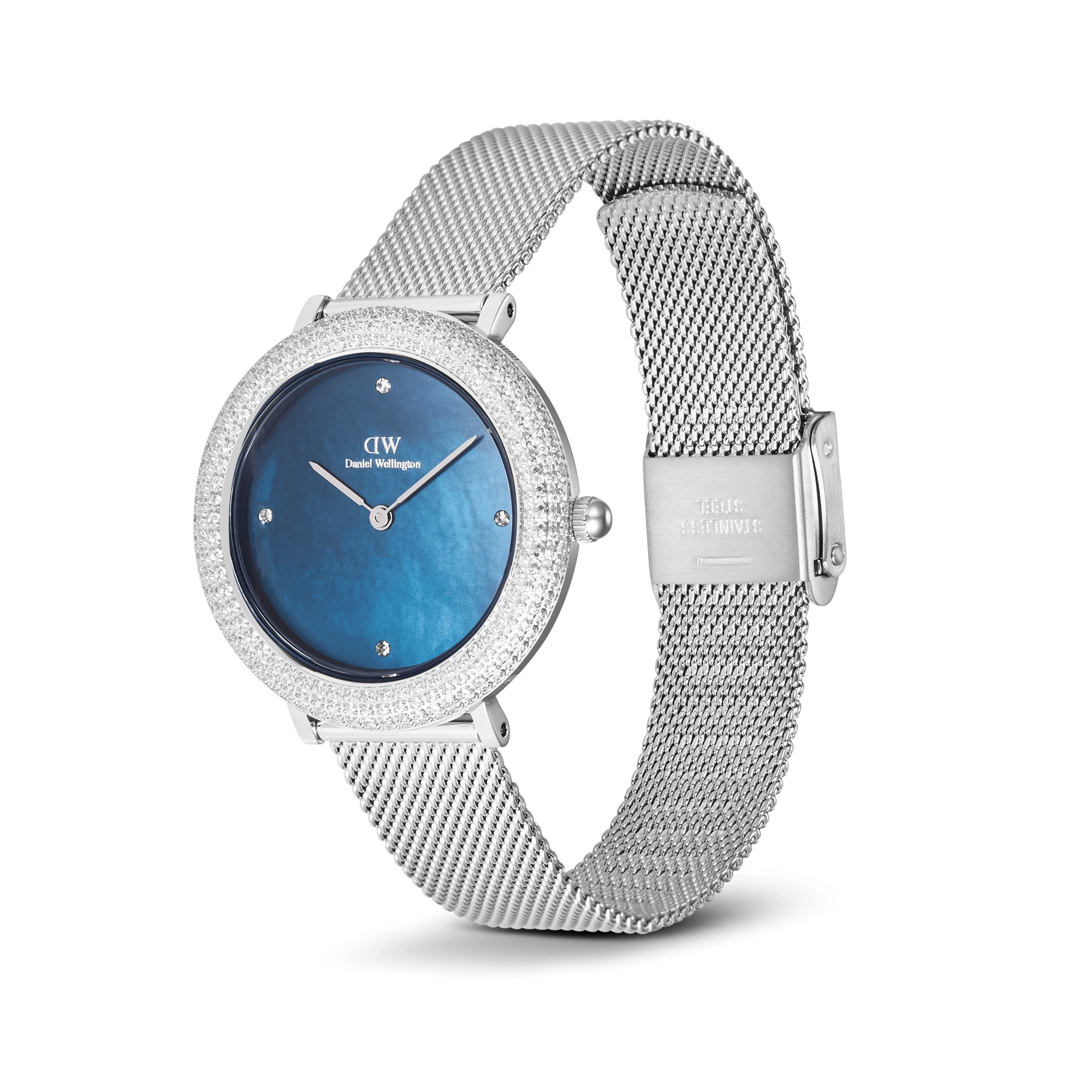Crystalline Bezel Sterling Blue