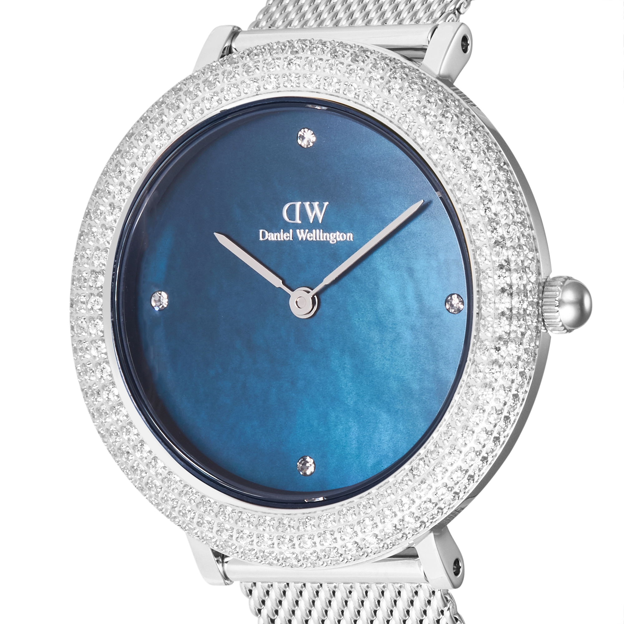 Crystalline Bezel Sterling Blue