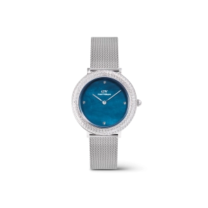 Crystalline Bezel Sterling Blue