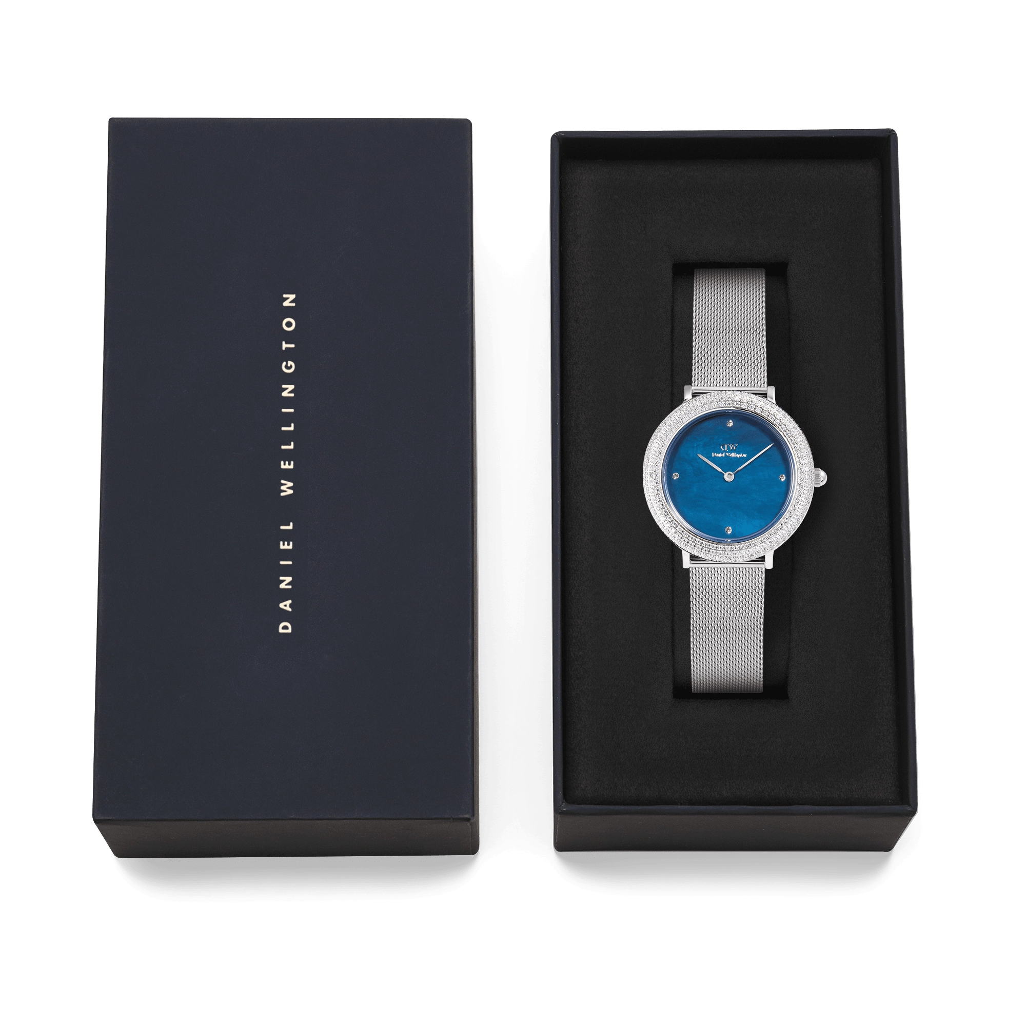 Crystalline Bezel Sterling Blue