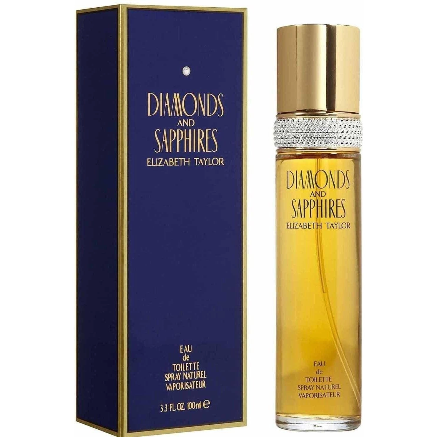 DIAMONDS AND SAPPHIRES by ELIZABETH TAYLOR 3.3 oz / 3.4 oz edt NEW in Box