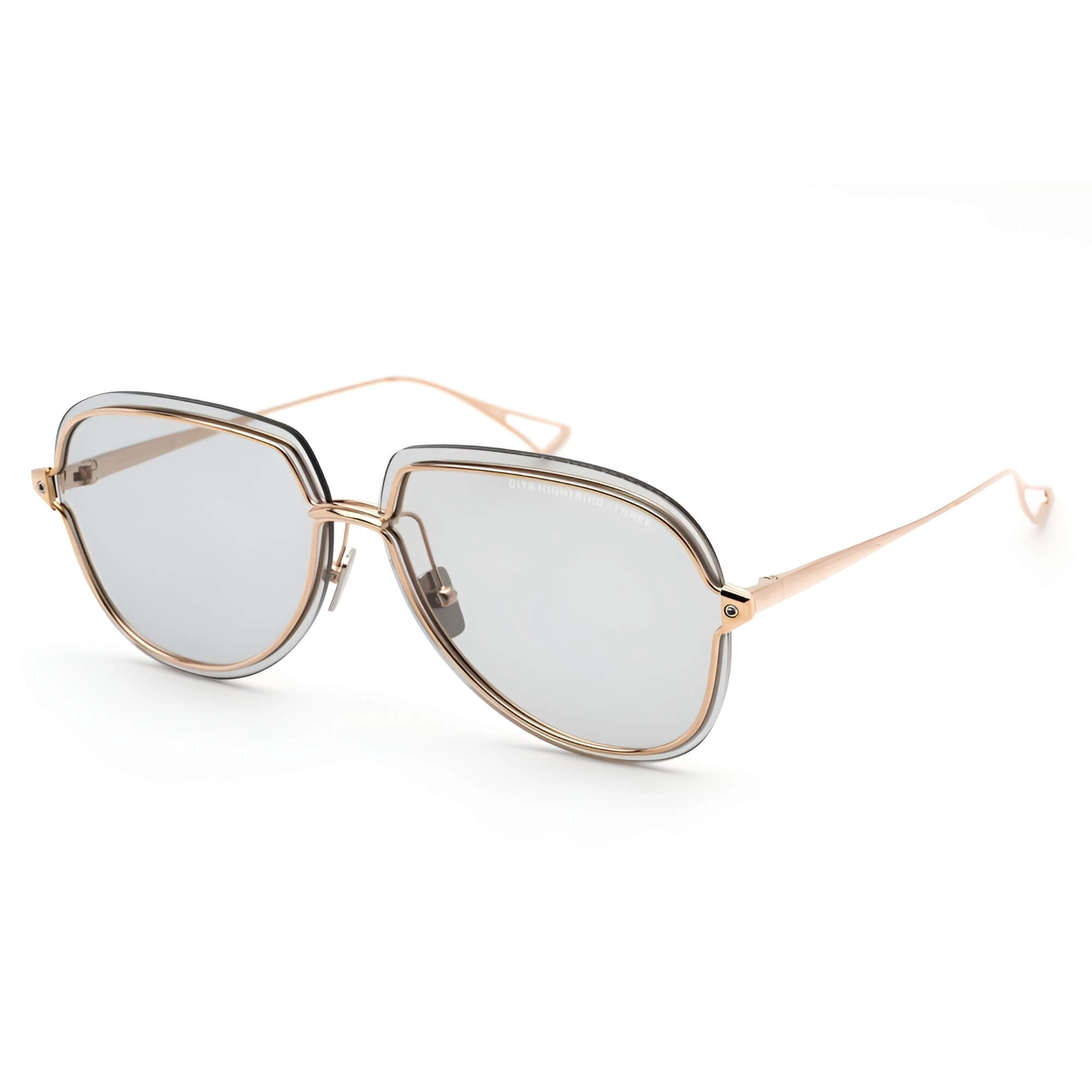 Dita Women's Sunglasses - Gold Aviator Shaped Frame | NIGHTBIRD-THREE DTS520-02-Z